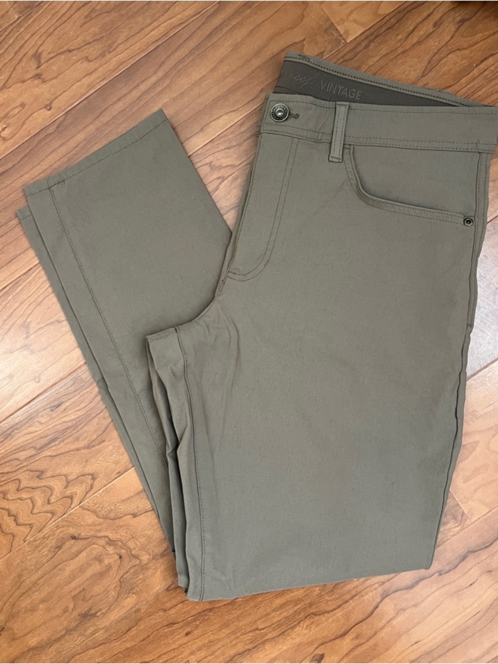 NWOT Men's Weatherproof Vintage Brown Stretch Pants 34x32